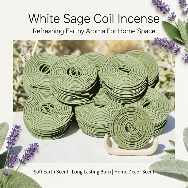 White sage scented spiral ince - Uv Inhibitor Candle ulasan dan harga