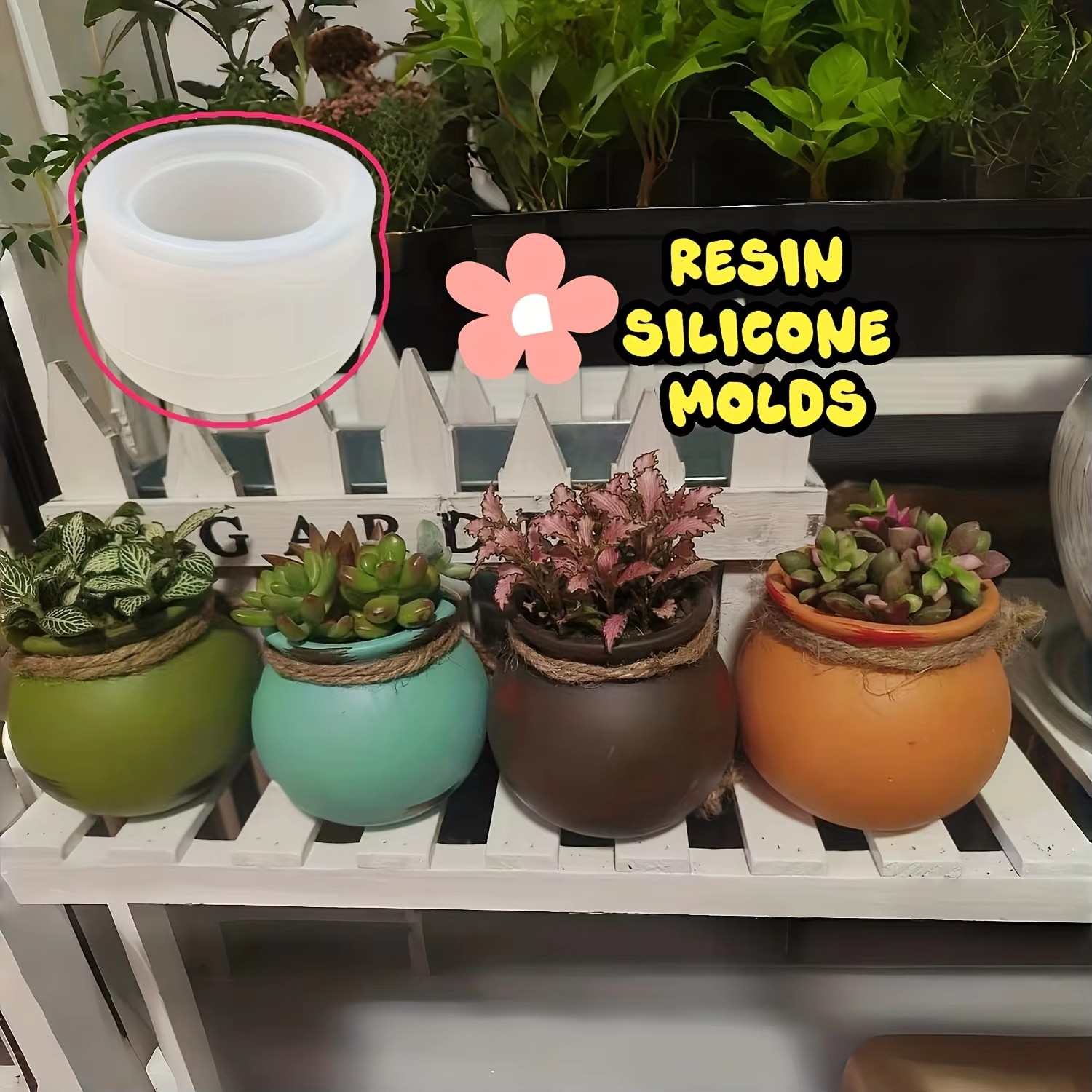 Silicone Flower Pot Molds, Res - Candle Making Scents ulasan dan harga