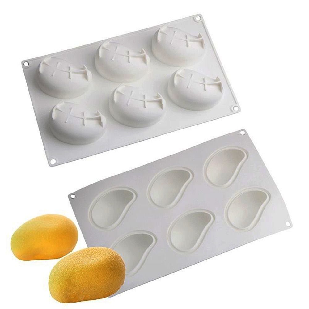 6 Cavity Mango Shaped Cake Mol - Candle Making Factory ulasan dan harga
