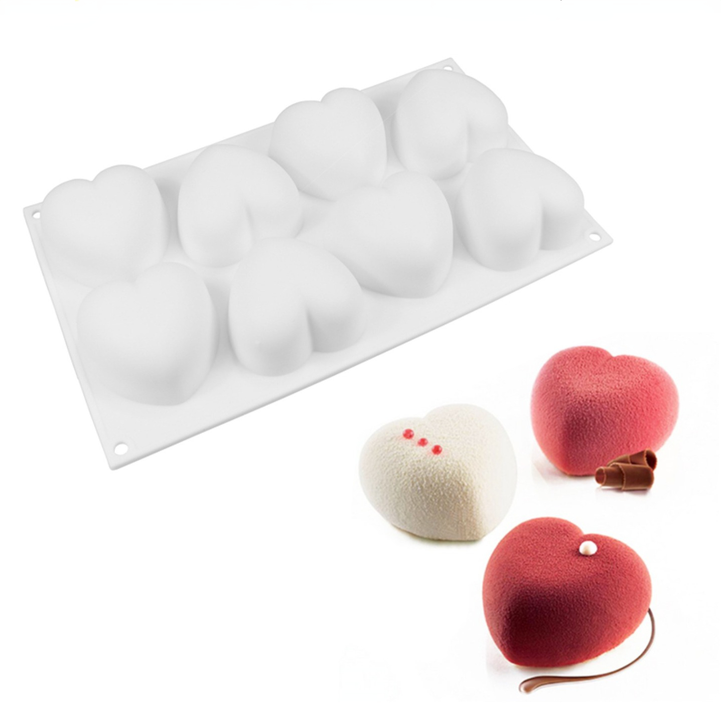 Love Heart Silicone Soap Mold  - Candle Making Kits ulasan dan harga