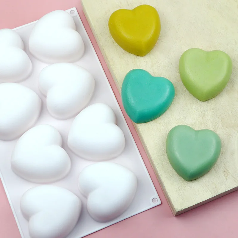 Love Heart Silicone Soap Mold  - Candle Making Kits ulasan dan harga