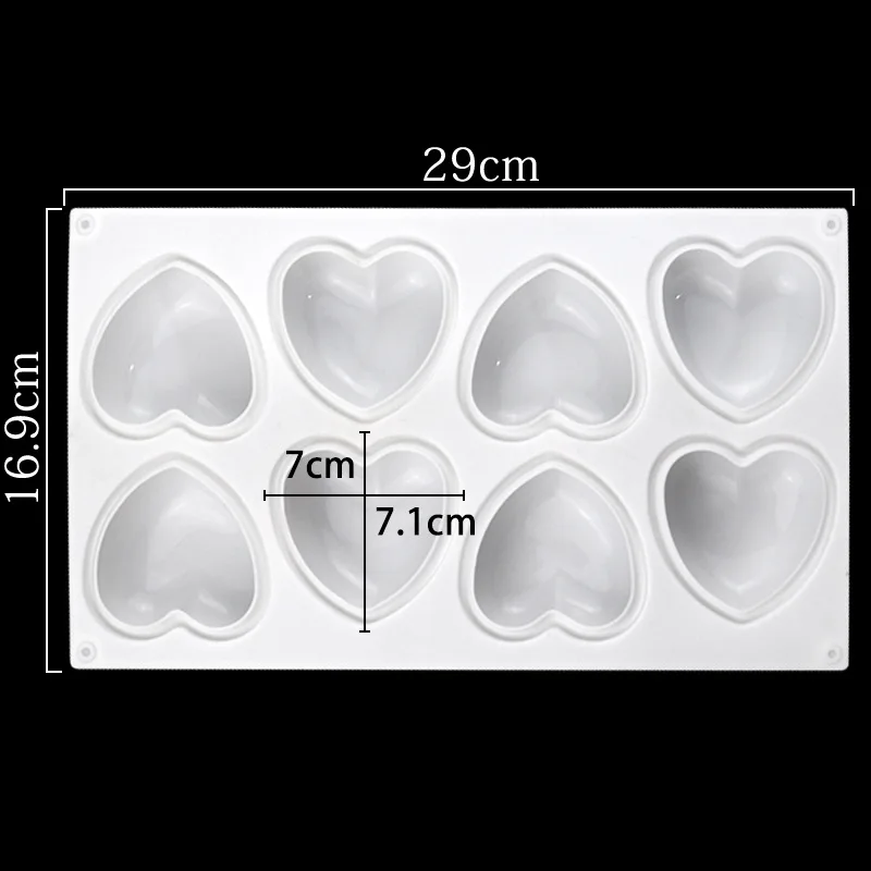 Love Heart Silicone Soap Mold  - Candle Making Kits ulasan dan harga