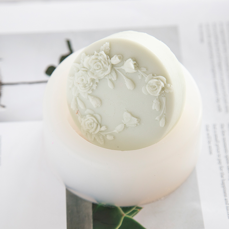 Round Shape Rose Flower Handma - Candle Making Essentials ulasan dan harga