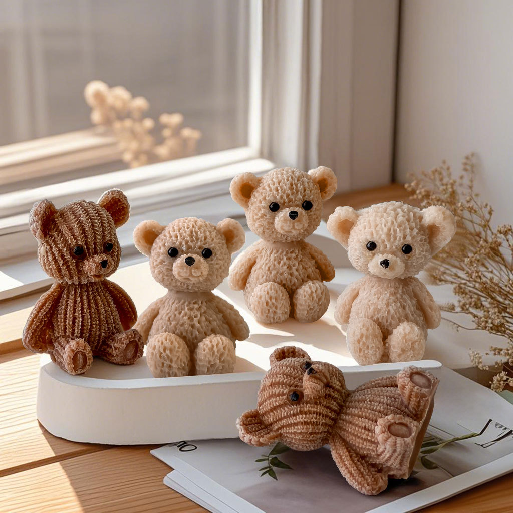 Cute Mini Bear Candle Silicone - Candle Making Essentials ulasan dan harga