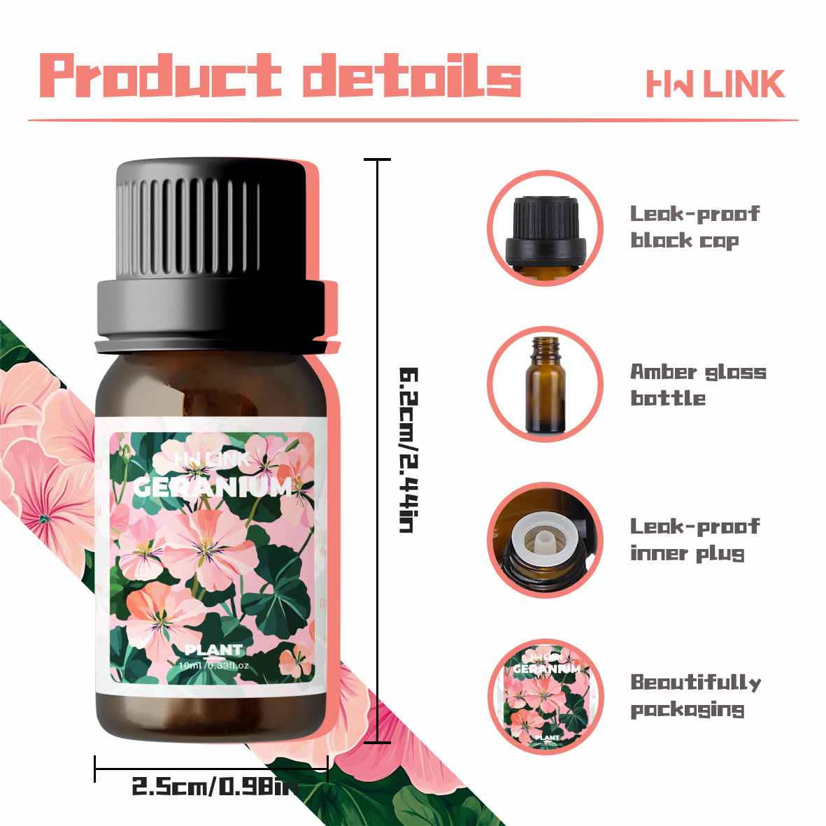 Geranium Essential Oils 10ml P - Candle Making Essentials ulasan dan harga