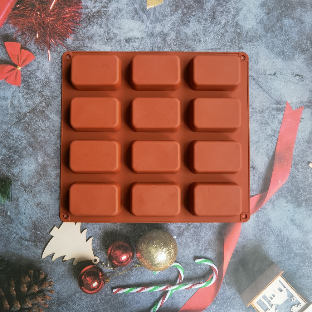12 Cavity Square Silicone Soap - Candle Making Factory ulasan dan harga