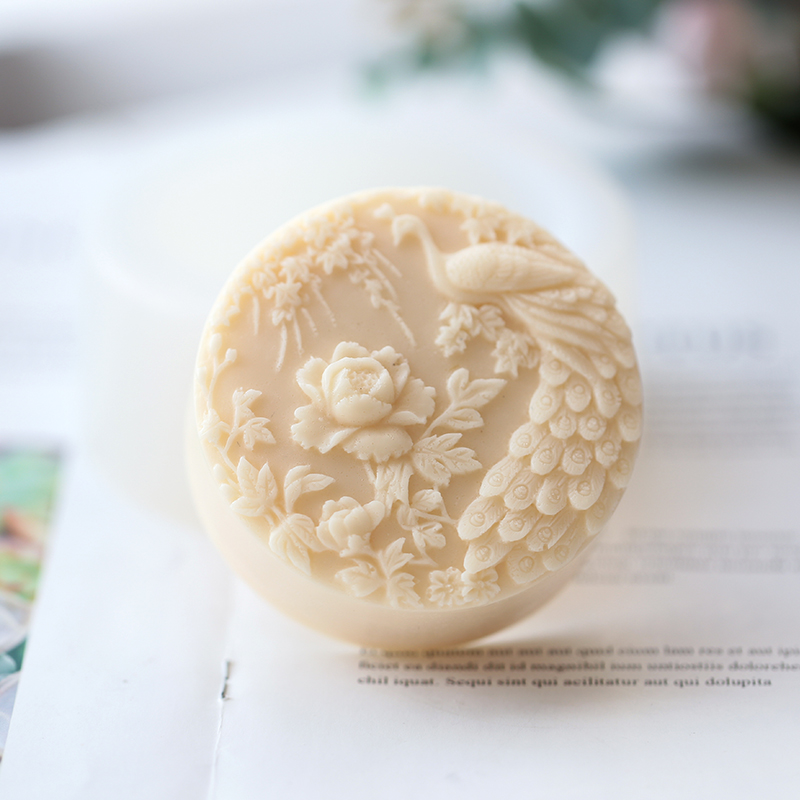Peacock Flower Pattern Silicon - Candle Making Factory ulasan dan harga